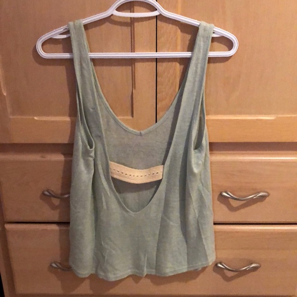 Patterson J Kincaid Light Turquoise V Neck Tank - Picture 2 of 2
